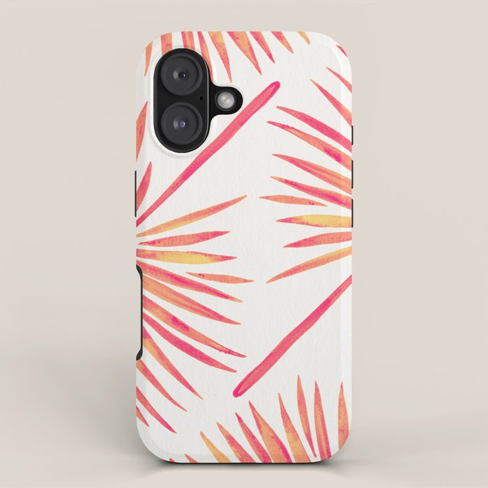 Tropical Fan Palm - Pink Palette iPhone Case Gallery Image 1