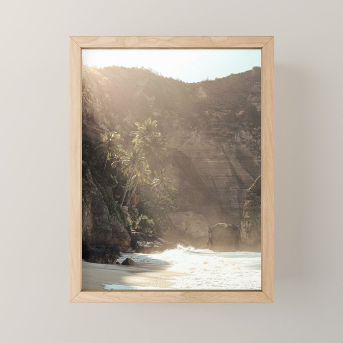 Tropical Bali Beach Photo | Diamond Beach Nusa Penida Island Print | Indonesia Travel Photography Mini Art Print Gallery Image 1