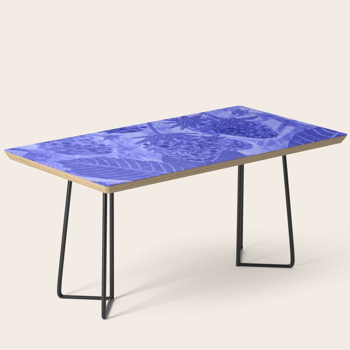 Strawberry Garden in Botanical Blue Coffee Table Gallery Image 1