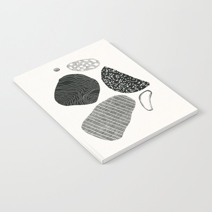 Monochrome Abstract Shapes #2 Notebook Gallery Image 1