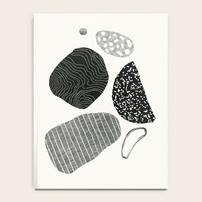 Monochrome Abstract Shapes #2 Notebook Gallery Image 4