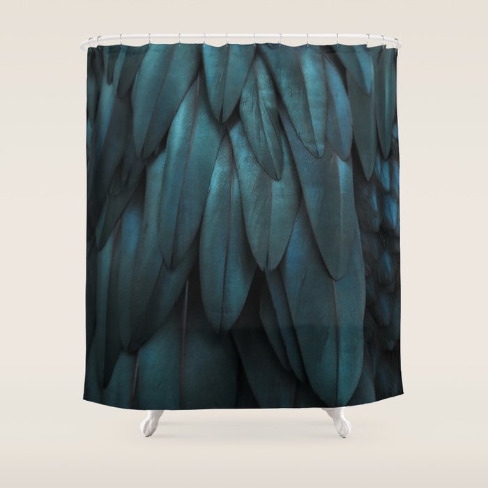 DARK FEATHERS Shower Curtain Gallery Image 1