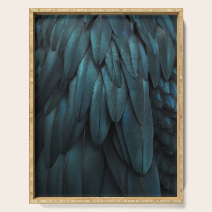 DARK FEATHERS Serving Tray Gallery Image 1