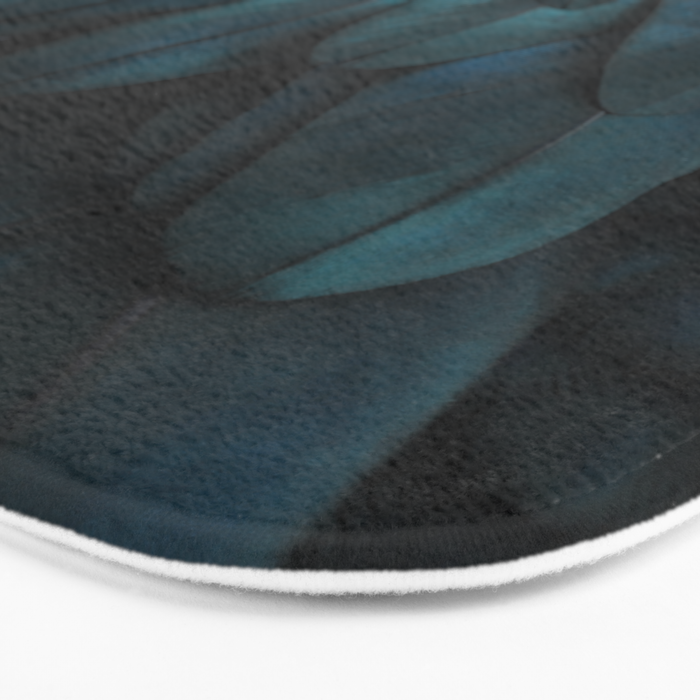 DARK FEATHERS Bath Mat Gallery Image 3