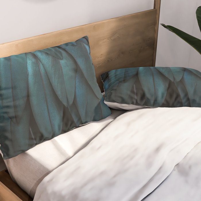 DARK FEATHERS Pillow Sham Gallery Image 2
