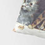 'The Bachelor Party' Vintage Cat Art by Louis Wain Cat Art Pillow Sham Gallery Image 4
