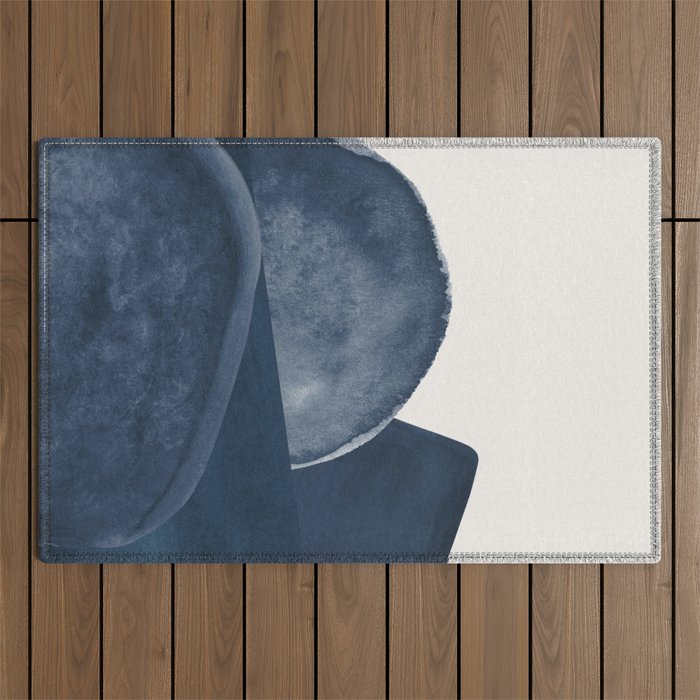 Blue Landscape Outdoor Rug Gallery Image 1
