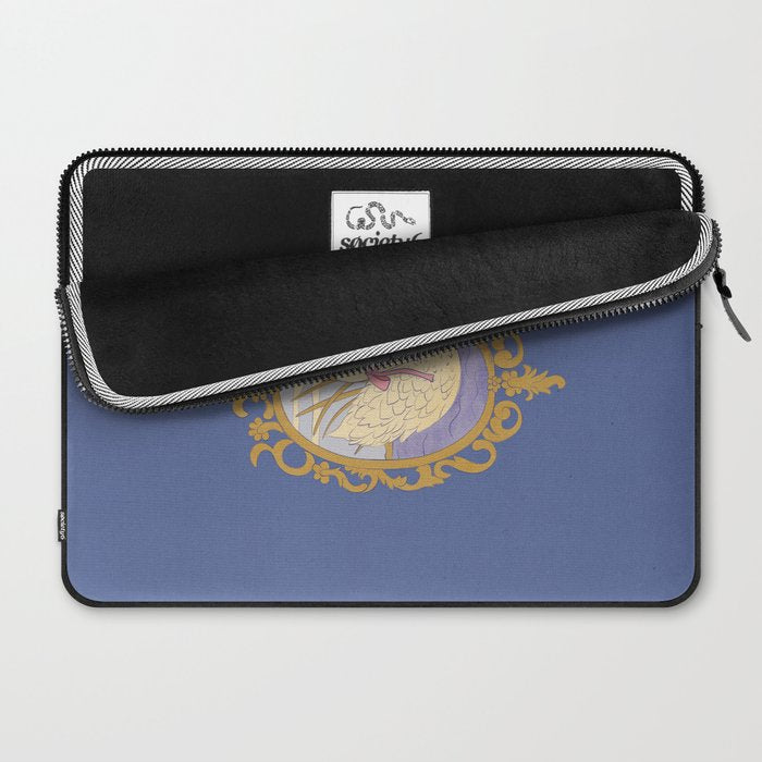 Whimsical Swan with Bow Cottagecore Fairytale Storybook Nursery Wall Art Laptop Sleeve Gallery Image 2