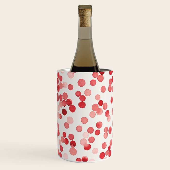 Holiday Confetti Christmas Dots Red Wine Chiller Gallery Image 1
