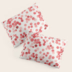 Holiday Confetti Christmas Dots Red Pillow Sham Gallery Image 3