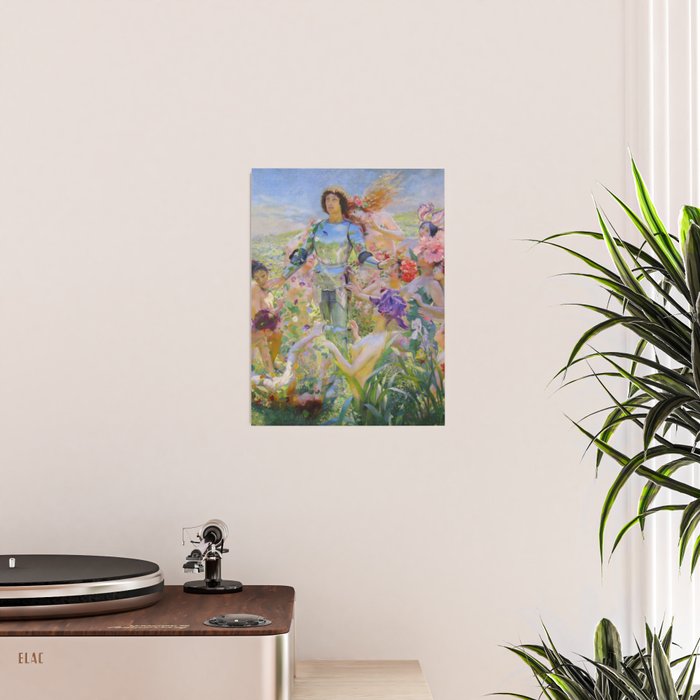 Le Chevalier aux Fleurs -Georges Rochegrosse The Flower Knight Poster Gallery Image 2