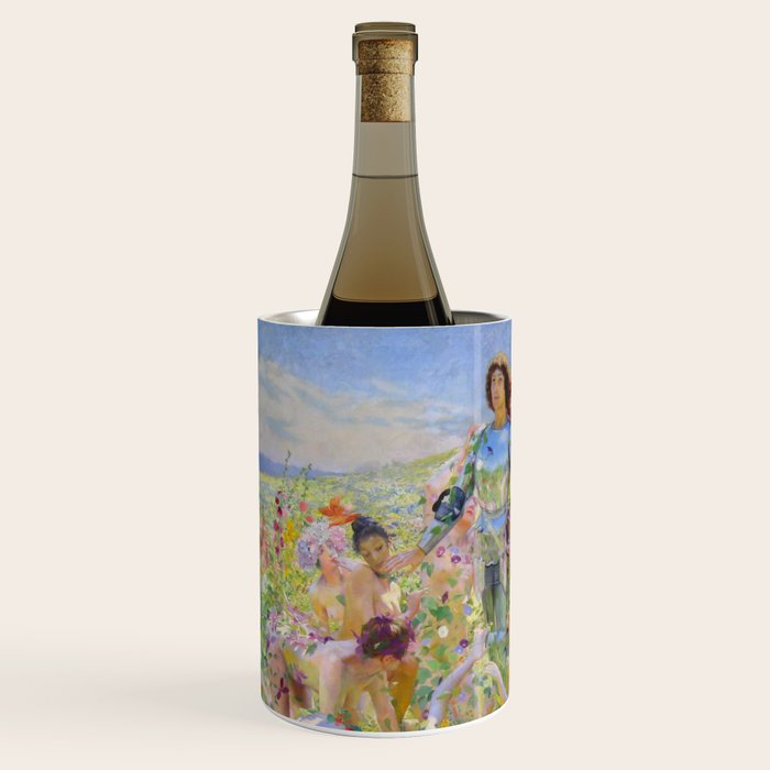 Le Chevalier aux Fleurs -Georges Rochegrosse The Flower Knight Wine Chiller Gallery Image 2