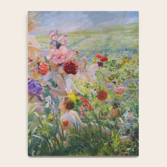 Le Chevalier aux Fleurs -Georges Rochegrosse The Flower Knight Notebook Gallery Image 4