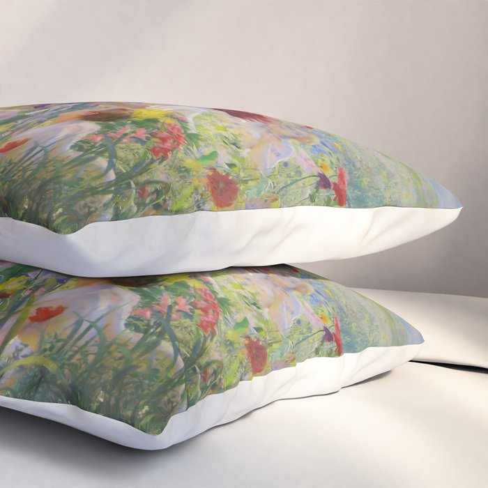Le Chevalier aux Fleurs -Georges Rochegrosse The Flower Knight Pillow Sham Gallery Image 3
