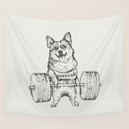 Corgi Lift Wall Tapestry Gallery Image 4