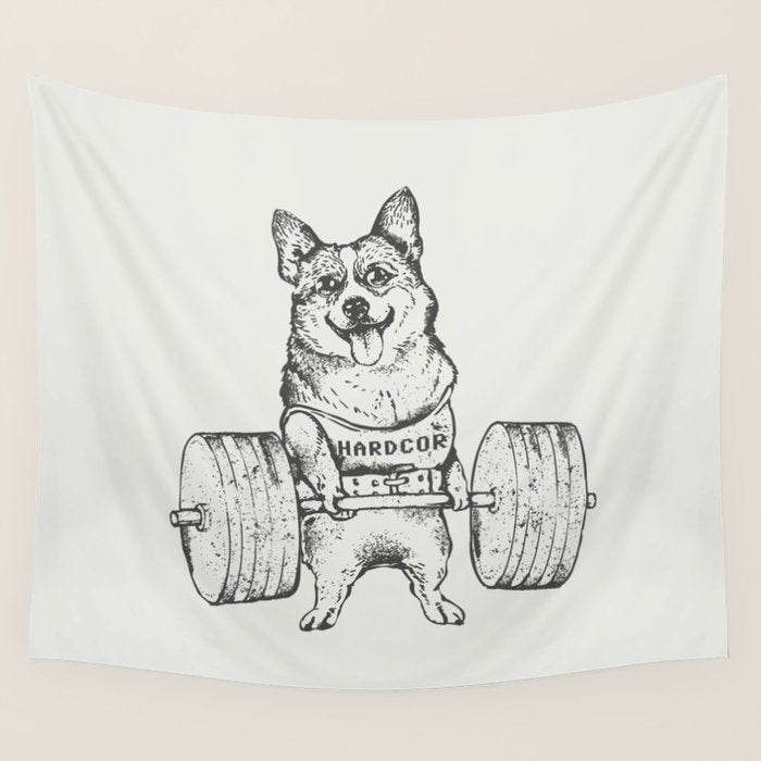 Corgi Lift Wall Tapestry Gallery Image 4