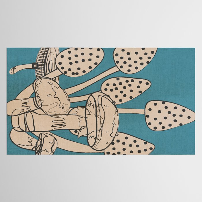 Abstract Mushrooms 3 Tablecloth Gallery Image 2