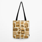 Vagabondâs Cupboard - gold, black, and cream  Tote Bag Gallery Image 2