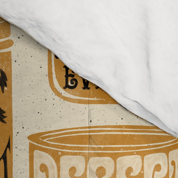 Vagabondâs Cupboard - gold, black, and cream  Comforter Gallery Image 4