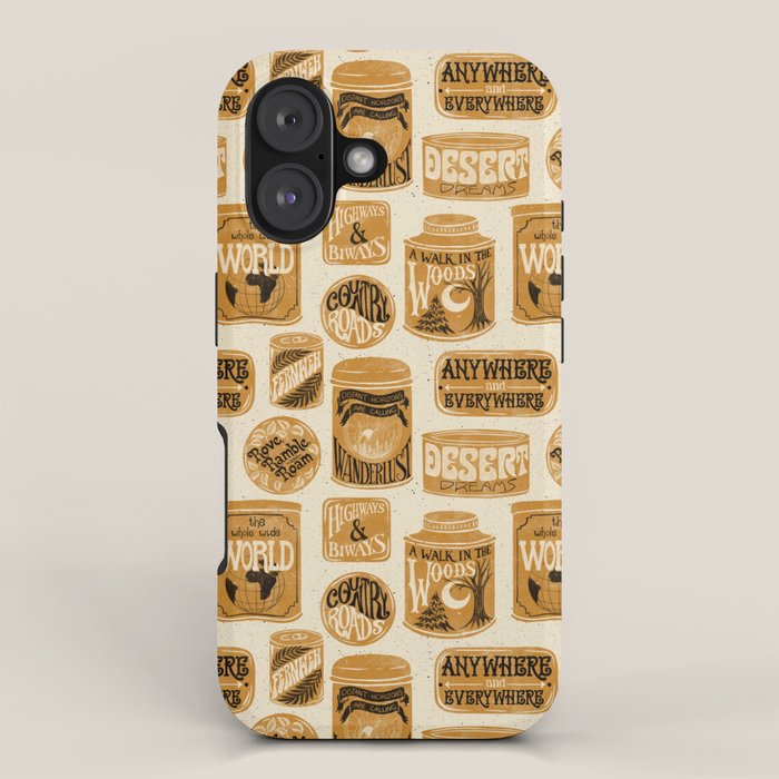 Vagabondâs Cupboard - gold, black, and cream  iPhone Case Gallery Image 1
