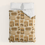 Vagabondâs Cupboard - gold, black, and cream  Comforter Gallery Image 6