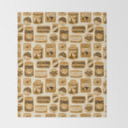 Vagabondâs Cupboard - gold, black, and cream  Throw Blanket Gallery Image 2