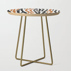 Black Forest Stripes terracotta Side Table Gallery Image 1