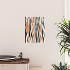 Black Forest Stripes terracotta Poster Gallery Image 2