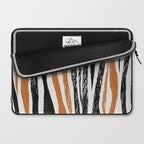 Black Forest Stripes terracotta Laptop Sleeve Gallery Image 2