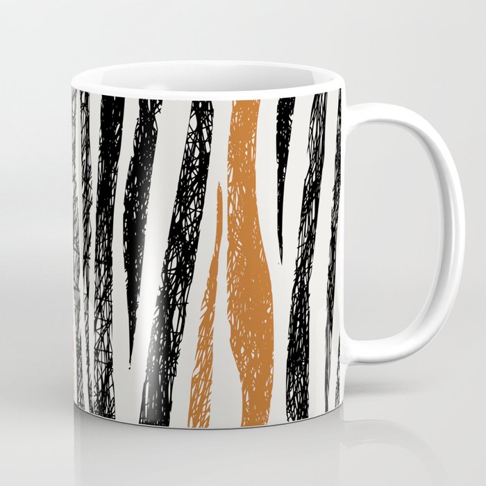 Black Forest Stripes terracotta Coffee Mug Gallery Image 1
