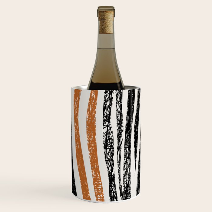 Black Forest Stripes terracotta Wine Chiller Gallery Image 1