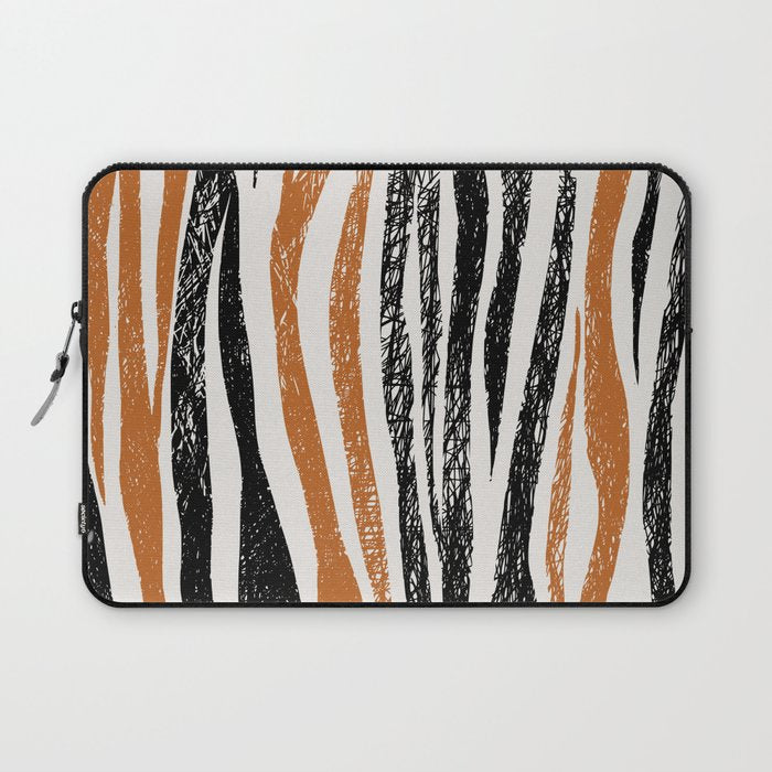 Black Forest Stripes terracotta Laptop Sleeve Gallery Image 1