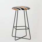 Black Forest Stripes terracotta Stool Gallery Image 1