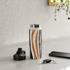 Black Forest Stripes terracotta Water Bottle Gallery Image 4