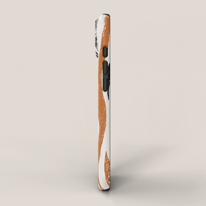 Black Forest Stripes terracotta iPhone Case Gallery Image 2
