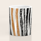 Black Forest Stripes terracotta Coffee Mug Gallery Image 4