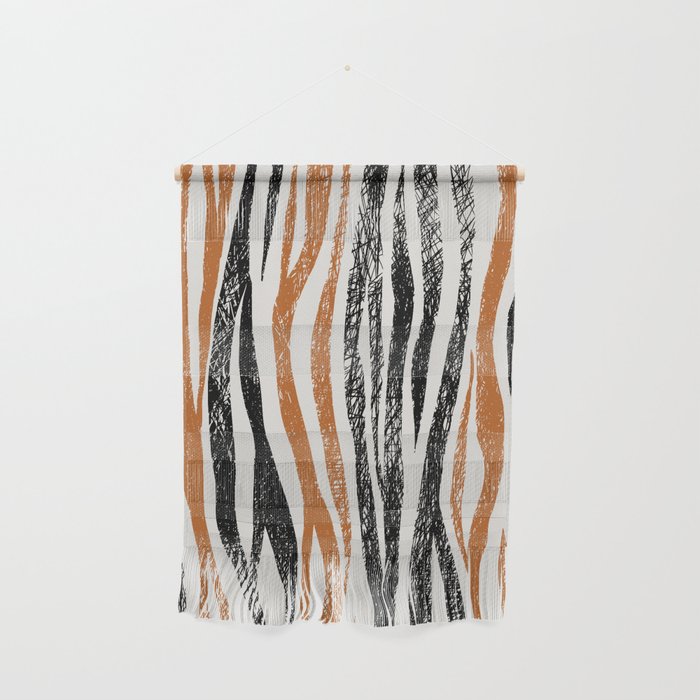 Black Forest Stripes terracotta Wall Hanging Gallery Image 1