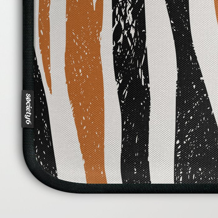 Black Forest Stripes terracotta Laptop Sleeve Gallery Image 3