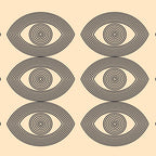 Abstraction_EYE_LINE_POP_ART_Minimalism_001X Coffee Mug Gallery Image 2