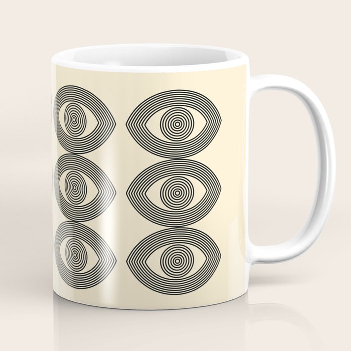 Abstraction_EYE_LINE_POP_ART_Minimalism_001X Coffee Mug Gallery Image 1