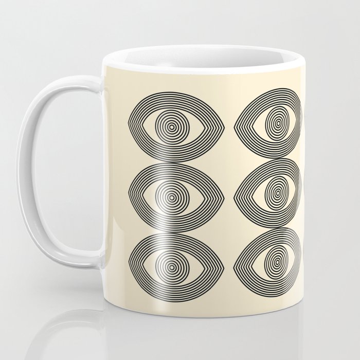 Abstraction_EYE_LINE_POP_ART_Minimalism_001X Coffee Mug Gallery Image 3