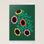 Colorful Abstract Sunflowers Stationery Card Gallery Image 2