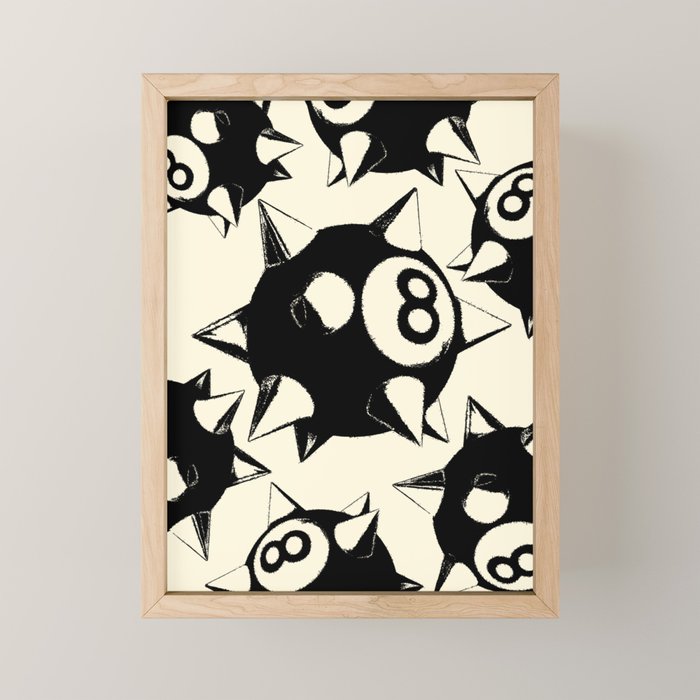 The Spiked 8 Ball Mini Art Print Gallery Image 1