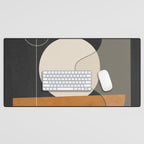 Abstract Minimal Shapes 129 Desk Mat Gallery Image 1