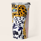 The Leopard Portrait Travel Mug Gallery Image 2