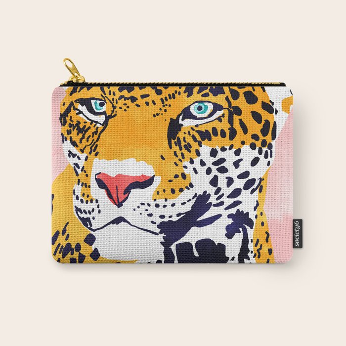 The Leopard Portrait Carry All Pouch Gallery Image 1