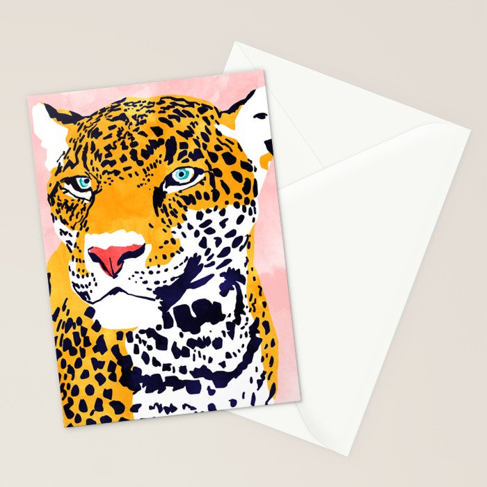 The Leopard Portrait Stationery Card Gallery Image 2