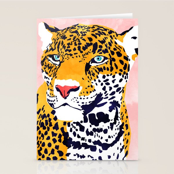The Leopard Portrait Stationery Card Gallery Image 1