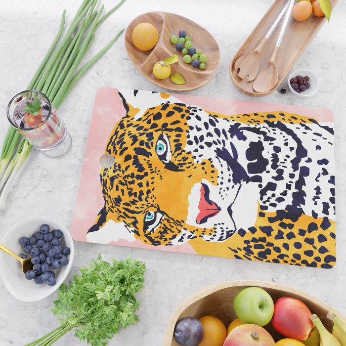 The Leopard Portrait Cutting Board Gallery Image 2