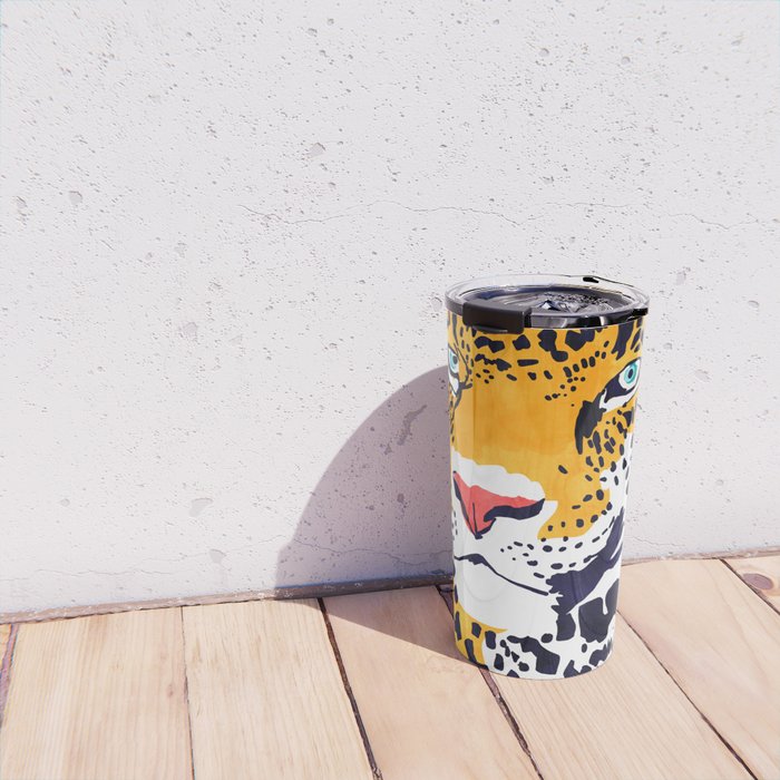 The Leopard Portrait Travel Mug Gallery Image 4
